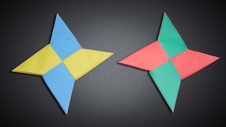 Papercraft Ninja How to Make Four Blades Paper Ninja Star [shuriken ...