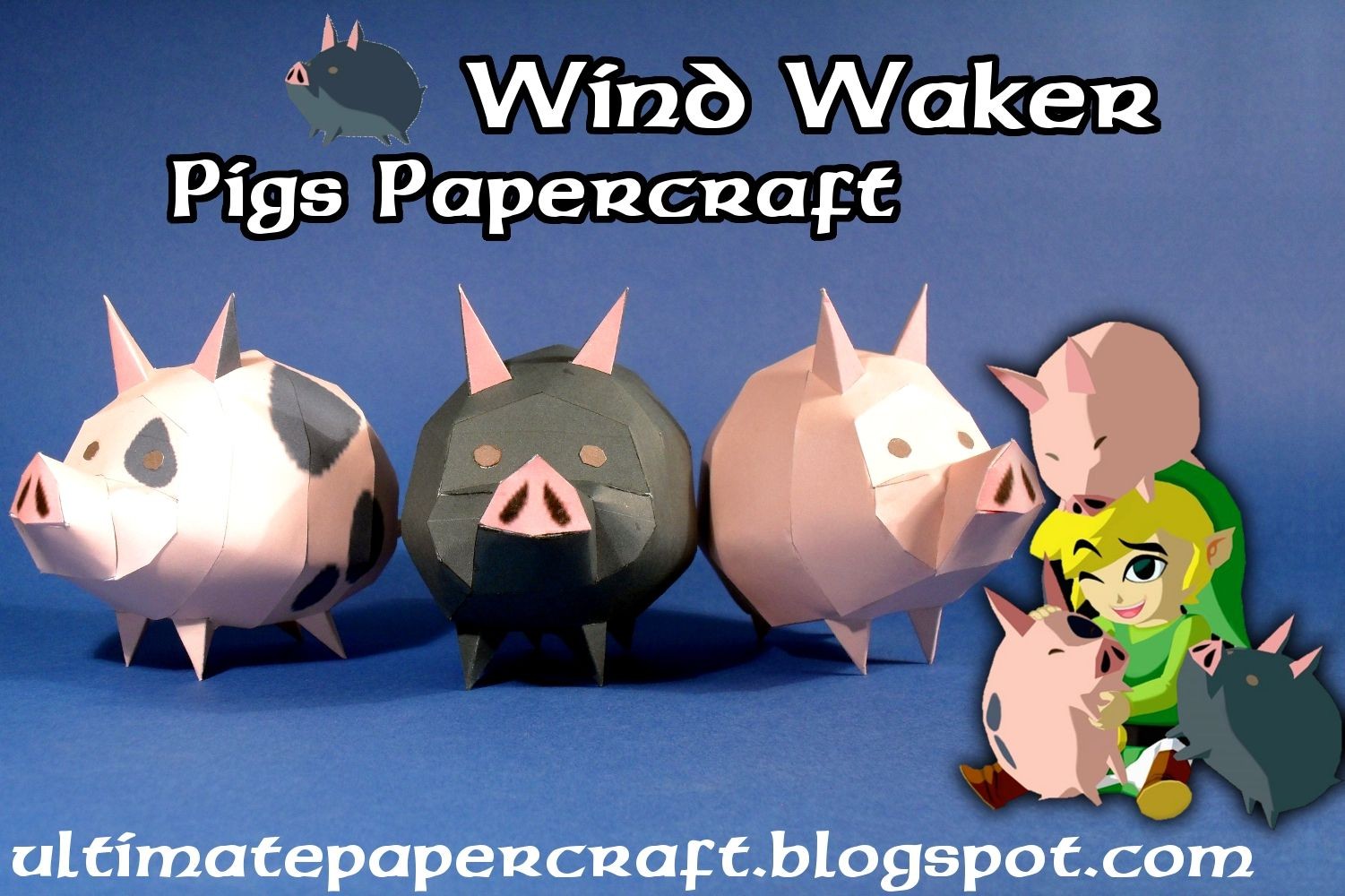 Papercraft Nintendo Wind Waker Pigs Ultimate Papercraft Paper Craft