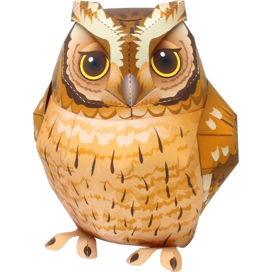 Papercraft Owl Tropical Screech Owl Animals Paper Craft Animals Paper Craft Pet