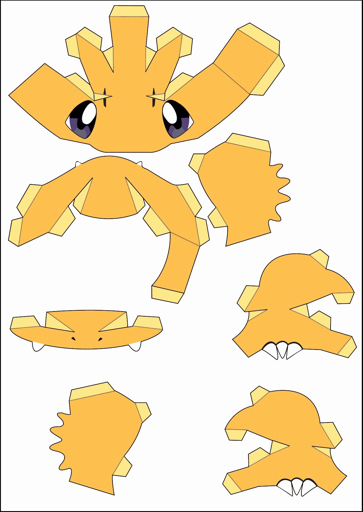 Papercraft Pikachu 44 Awesome Paper Pokemon Templates Document Template Ideas