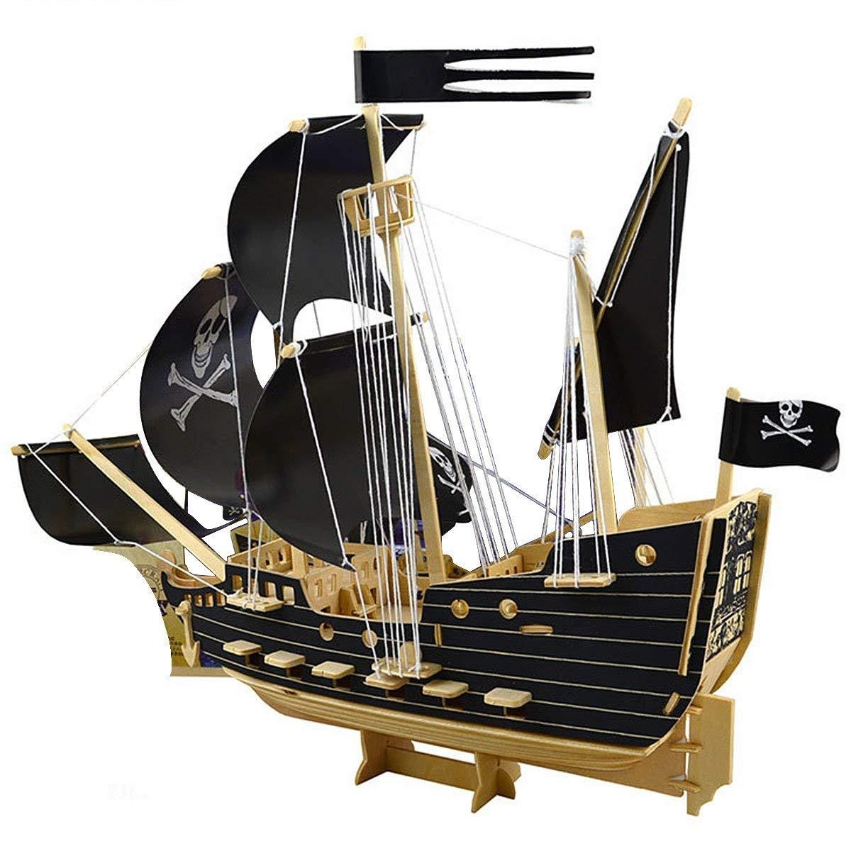 Papercraft Pirate Ship Pirate Ship Wooden Models 3d Wooden Sailing Ships Models Puzzle