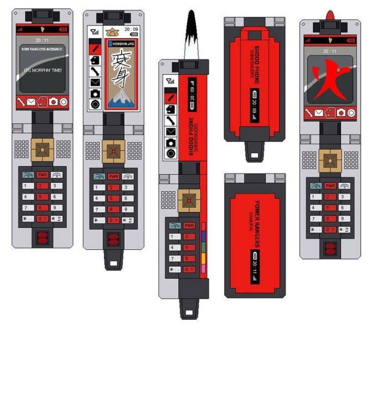 Papercraft Power Rangers Samuraizer Morpher Graphics Power Rangers