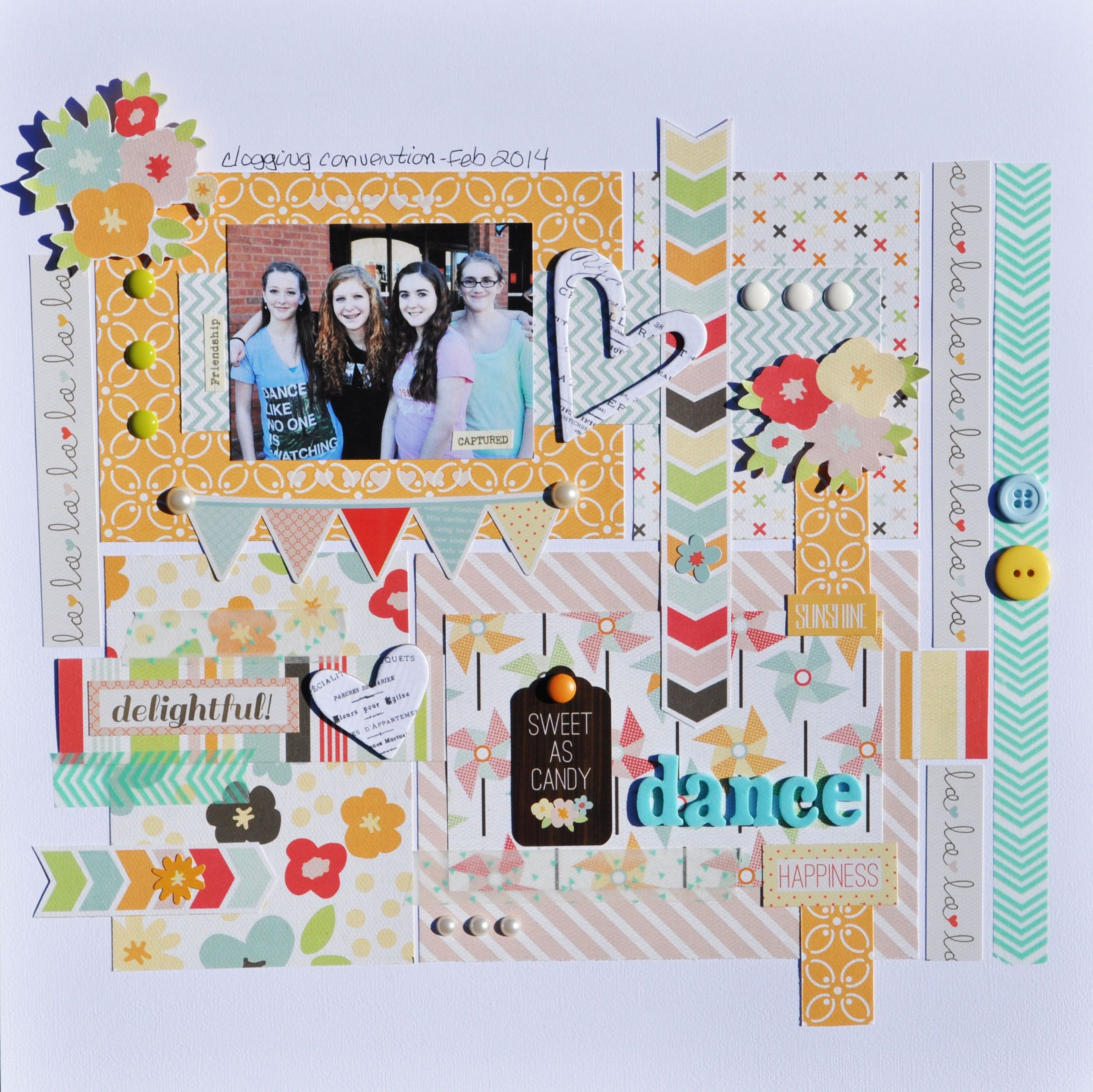 Papercraft Projects Papercraft Scrapbook Layout Dance by Laurie Lariviere at