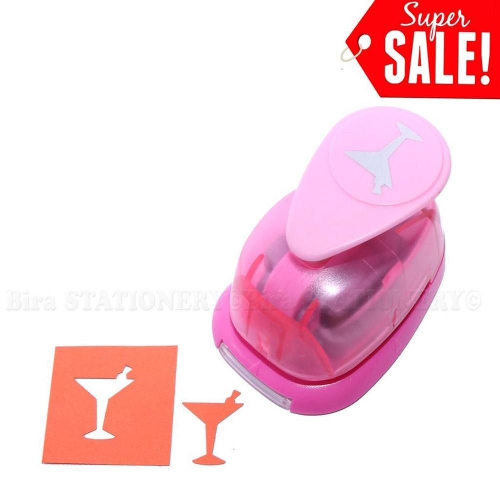 Papercraft Punches 1"inch Martini Glass Shape Paper Craft Punch Craft Supplies Puncher