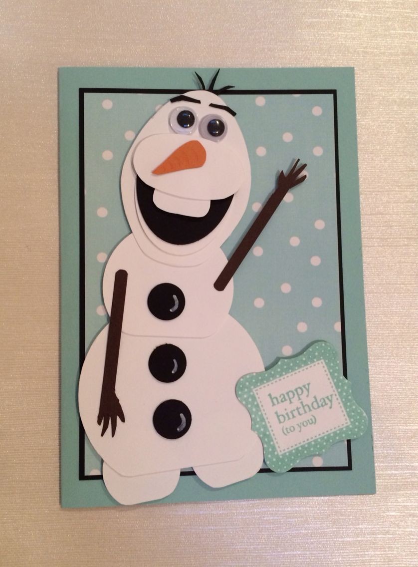 Papercraft Punches Olaf Punch Art Stampin Up Card Ideas Pinterest