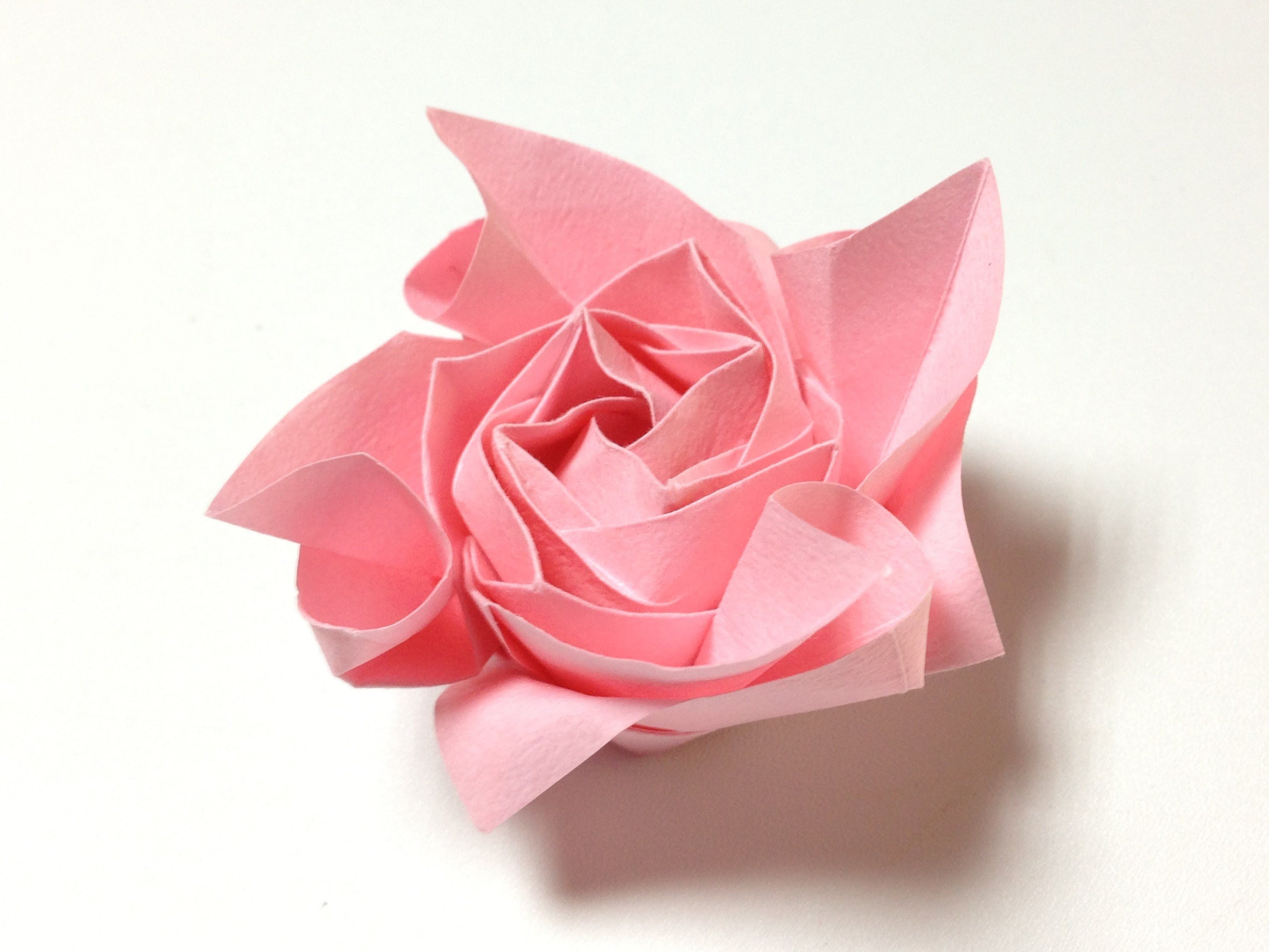 Цветок из бумаги оригами фото