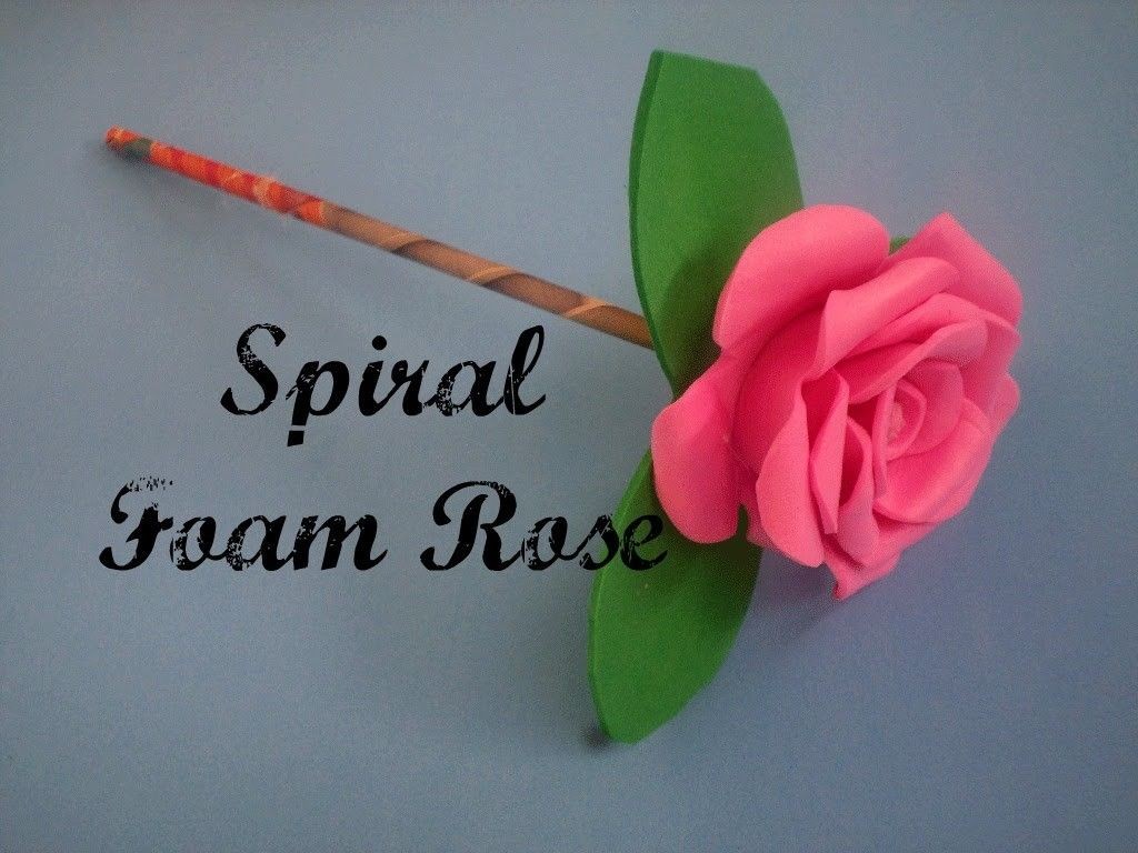 Papercraft Rose Spiral Foam Rose Diy