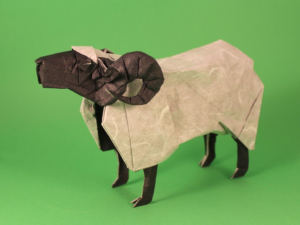 Papercraft Sheep Sheep Designed by Satoshi Kamiya Folded by Me by Damian Malicki