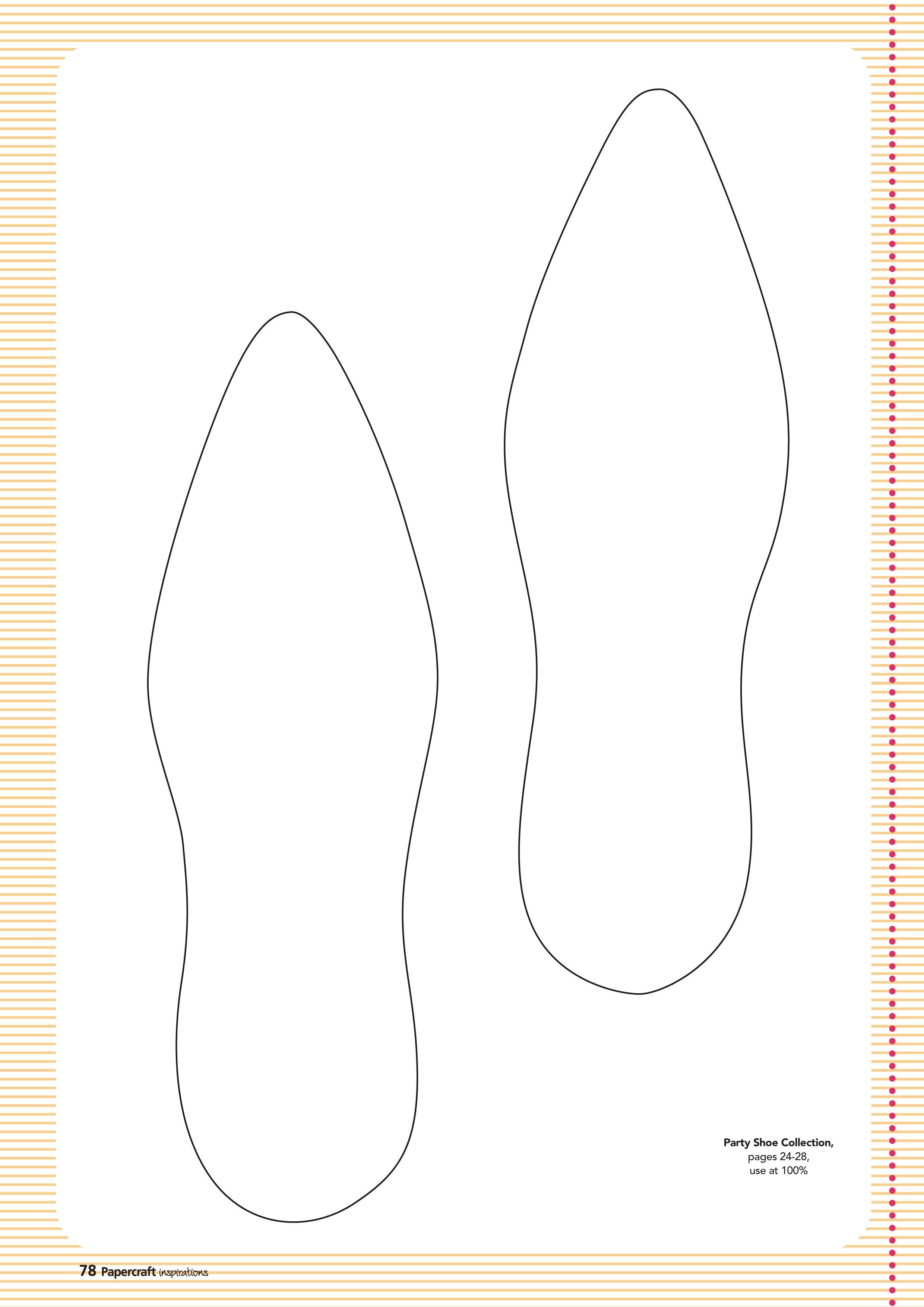 Papercraft Shoes Papercraft Inspirations Shoe Template Part 2 Patterns