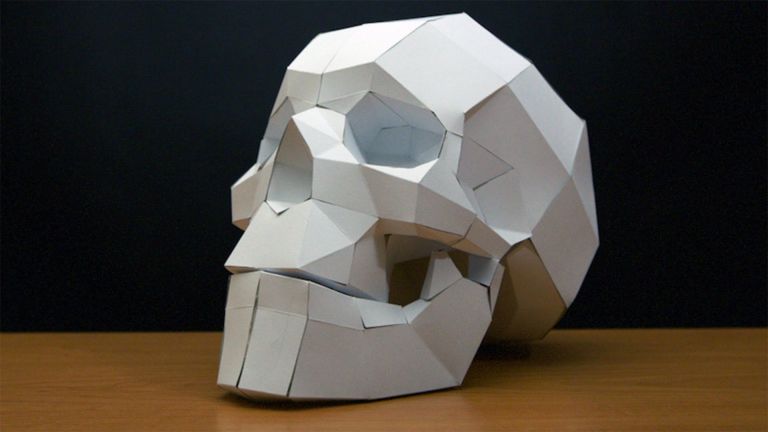 Papercraft Skull origami and Papercraft Skull Puzzles Pinterest ...