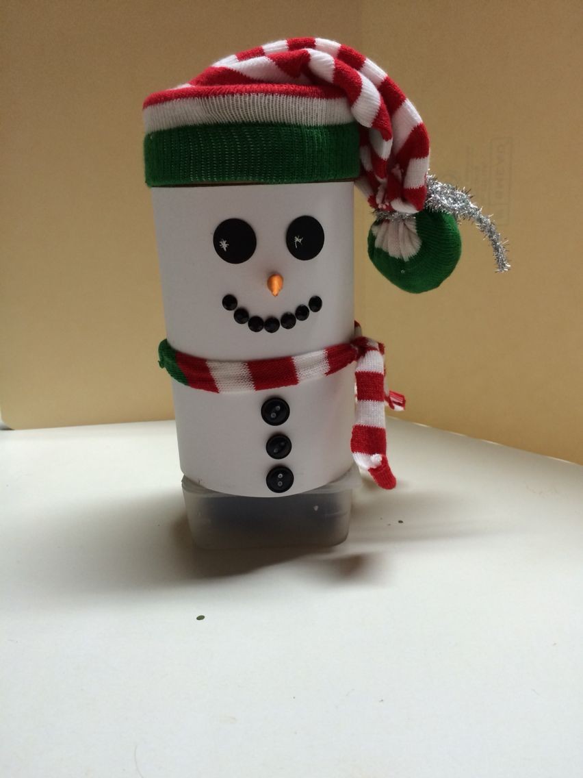 Papercraft Snowman Ctmh My Creations Kraft Container Snowman Crafts