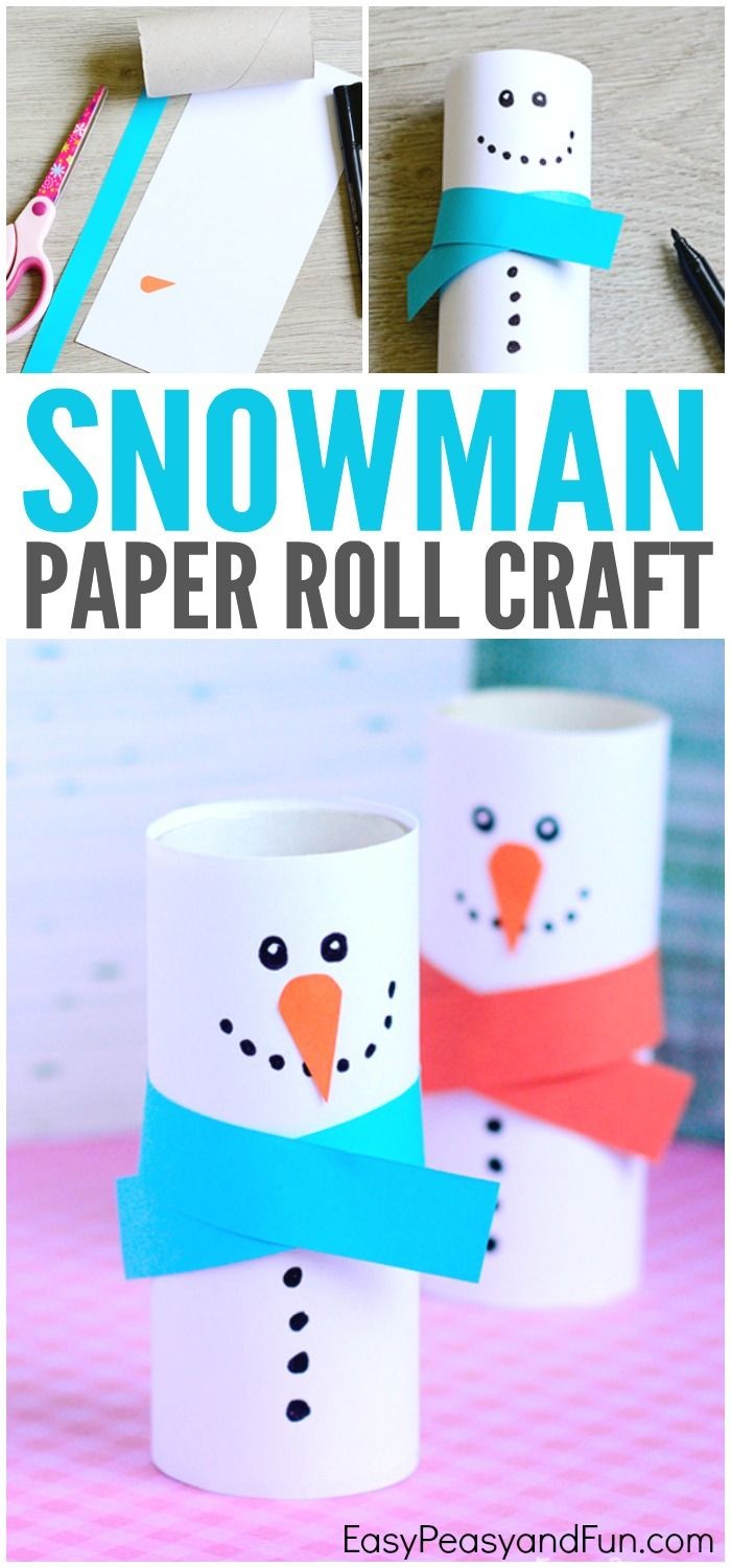 Papercraft Snowman Paper Roll Snowman Craft Winter Crafts for Kids