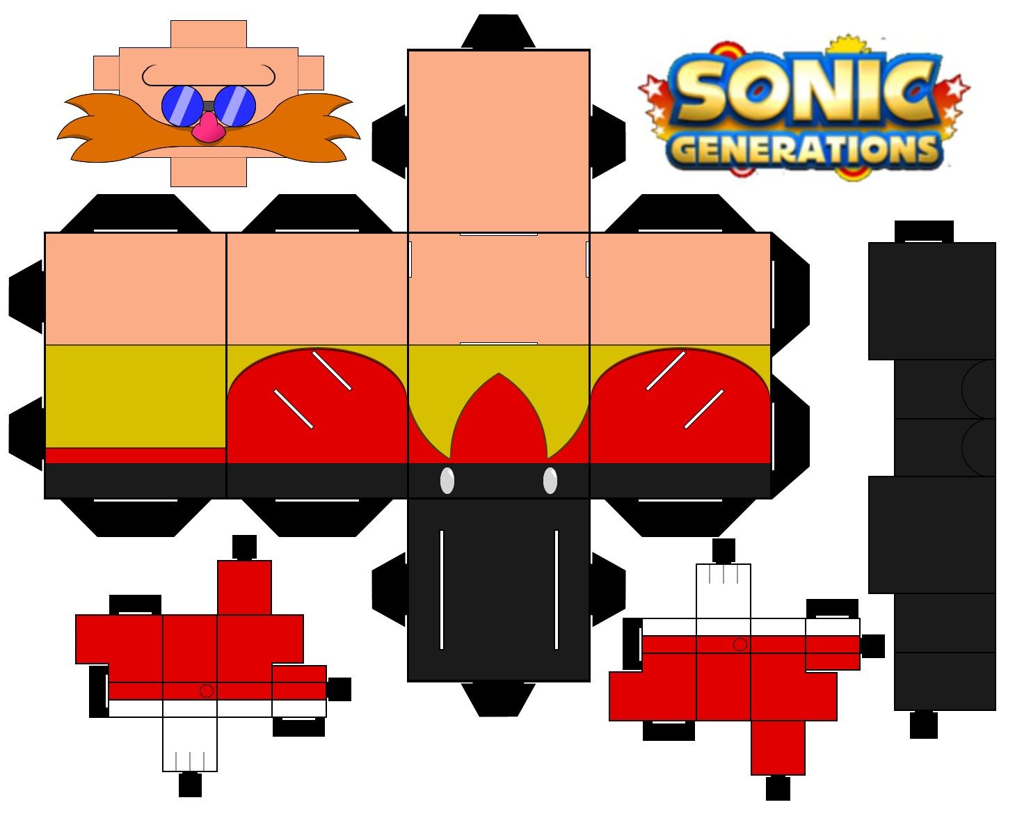 Papercraft sonic Classic Robotnik by Mikeyplater D4rib5n 14821173