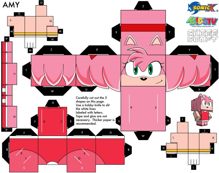 Printable Papercraft sonic - Printable Papercrafts - Printable Papercrafts