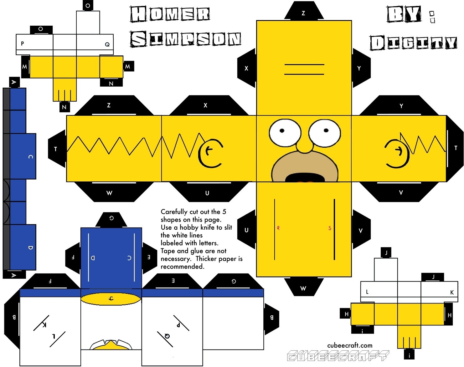 Papercraft sonic Cubeecraft Your Scissors and Pritt Stick Out