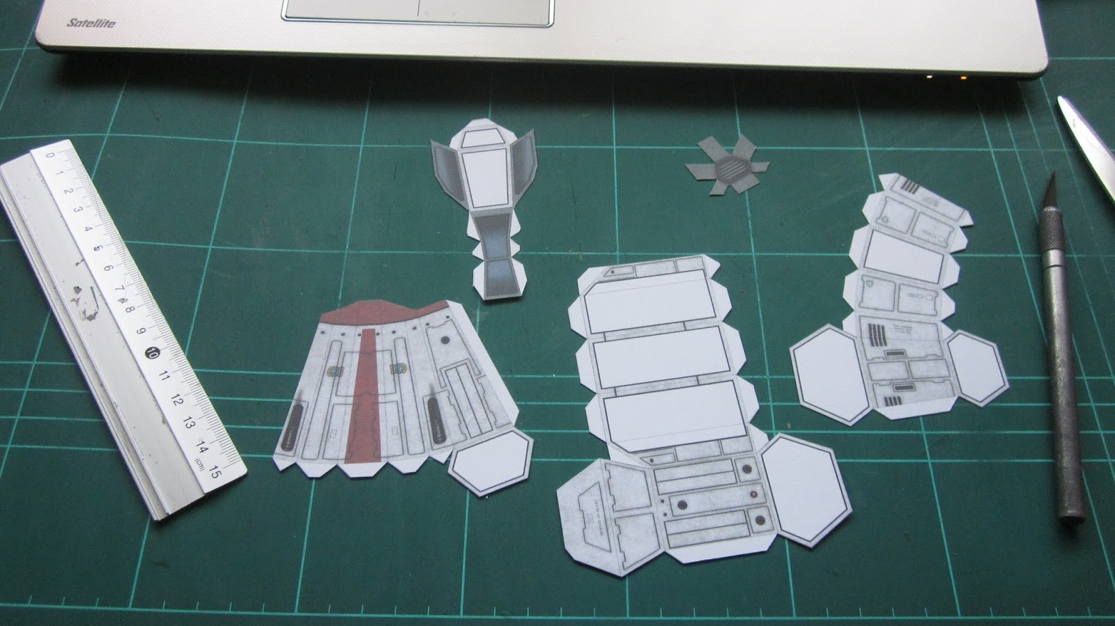 Papercraft Spaceship the Acetone Pit Scenery Building A Papercraft Spaceship