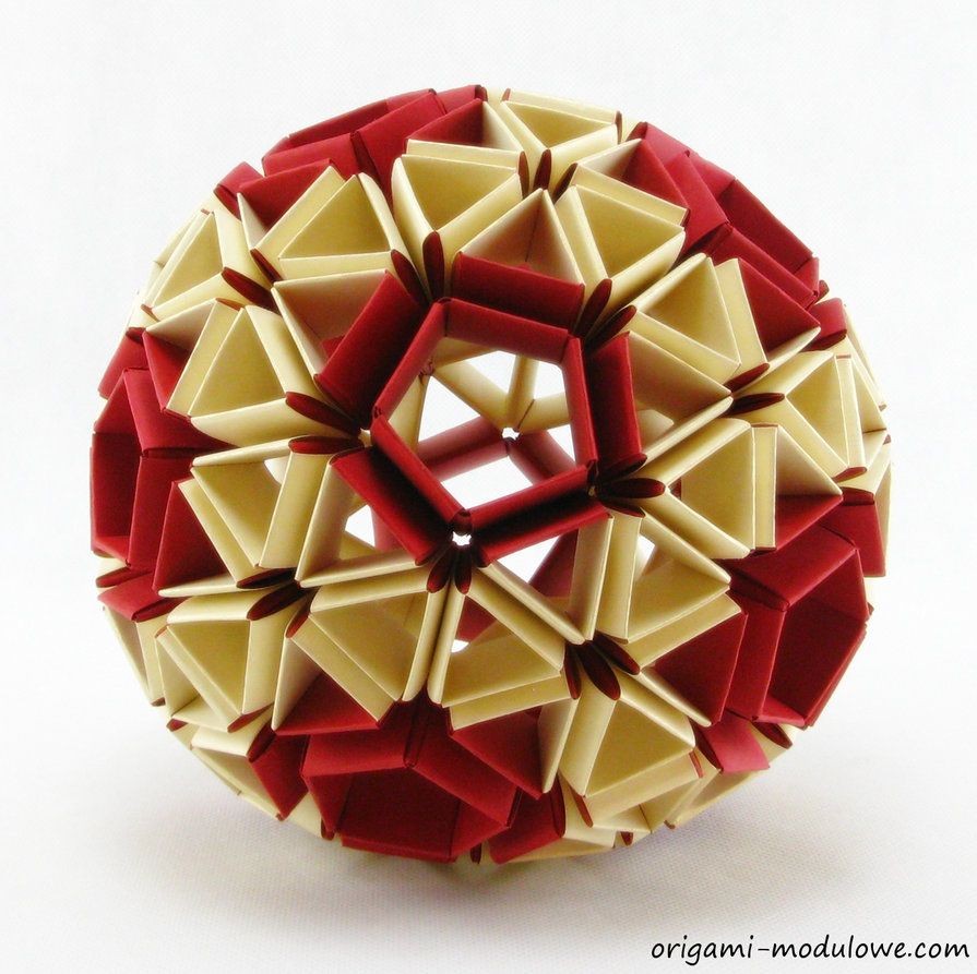 Papercraft Sphere Modular origami Ball 1 by origamimodulowe On Deviantart