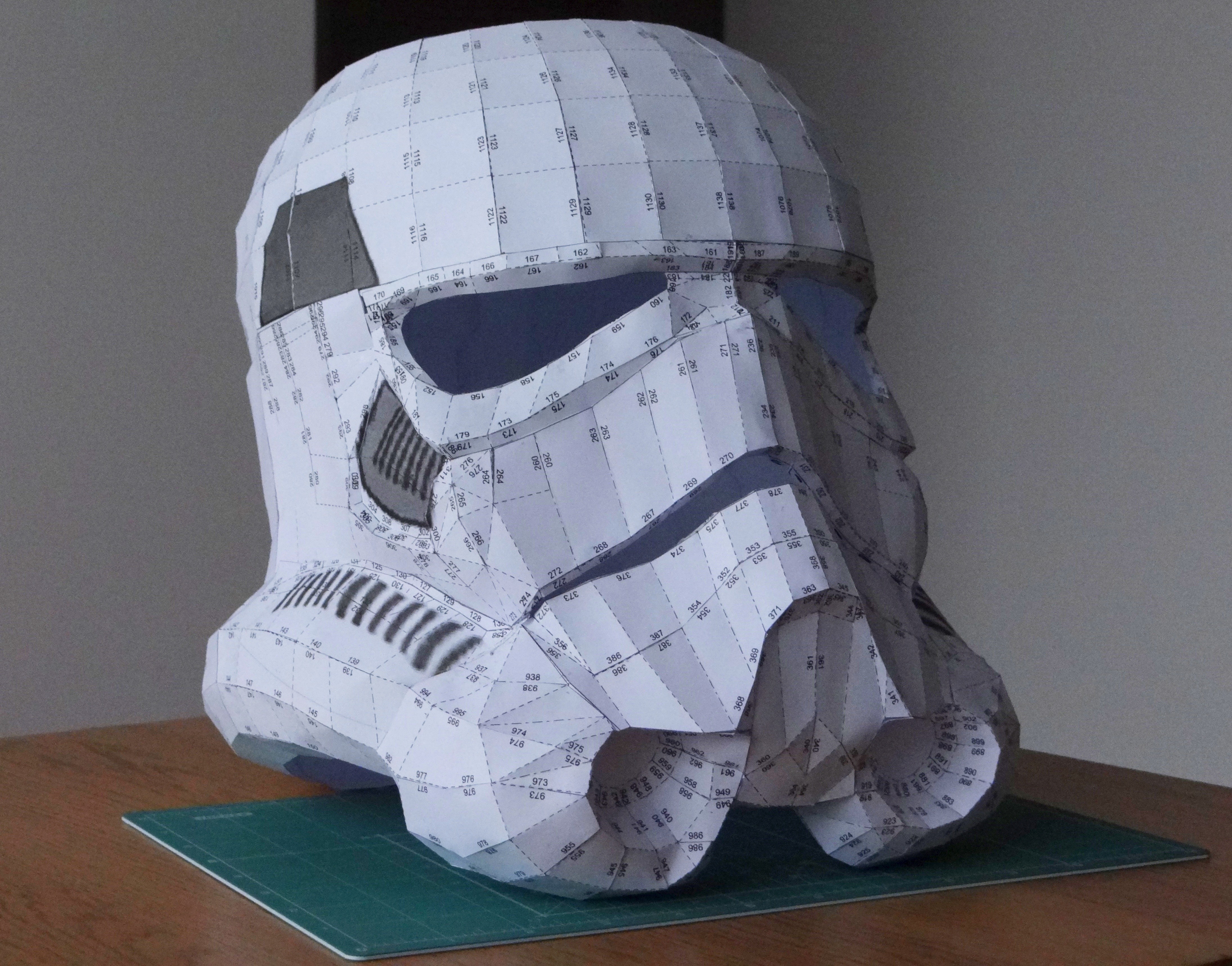 Papercraft Stormtrooper Helmet Starwars Gwiezdnewojny Papercraft I MoÅ¼e Fliperro Wykop