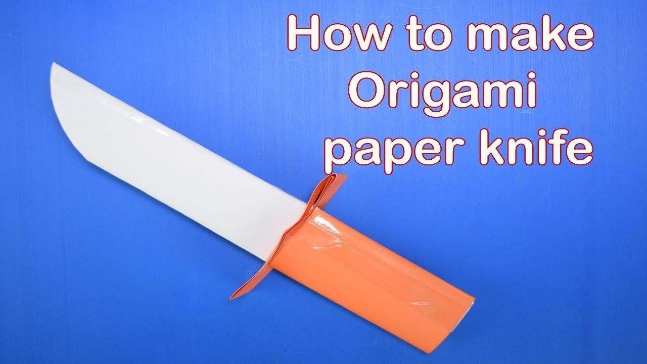 Papercraft Sword origami Paper Weapon Knife Sword I How to Make origami Knife I Paper