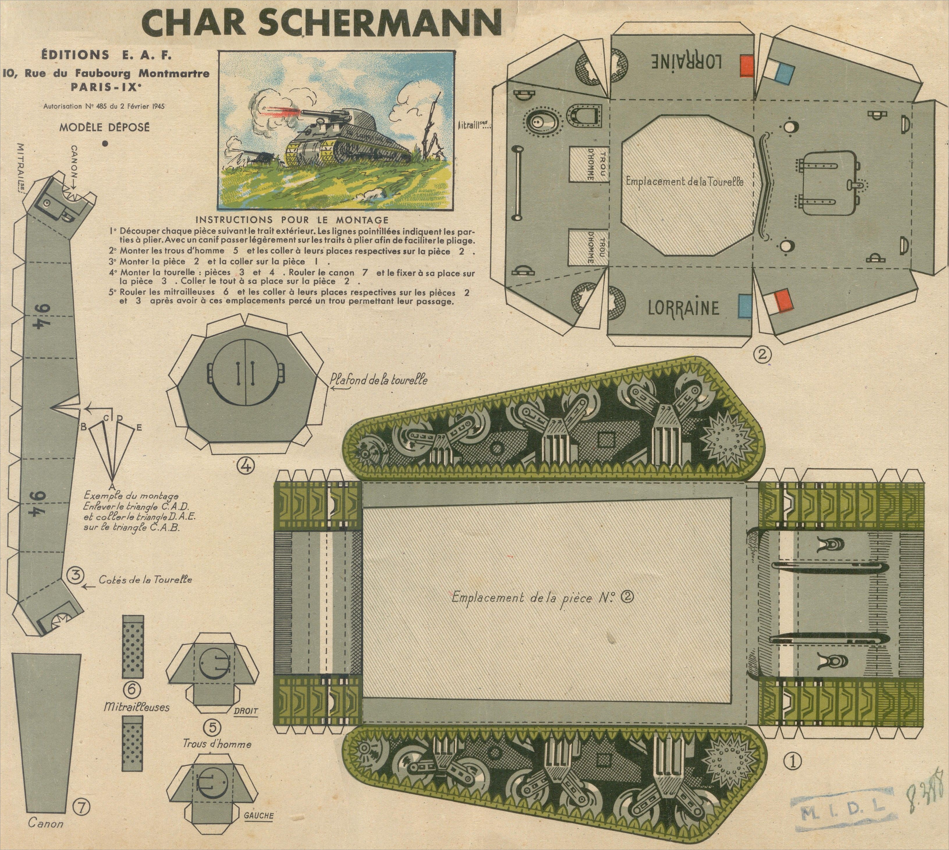 Papercraft Tank Char Schermann Tank Papercraft
