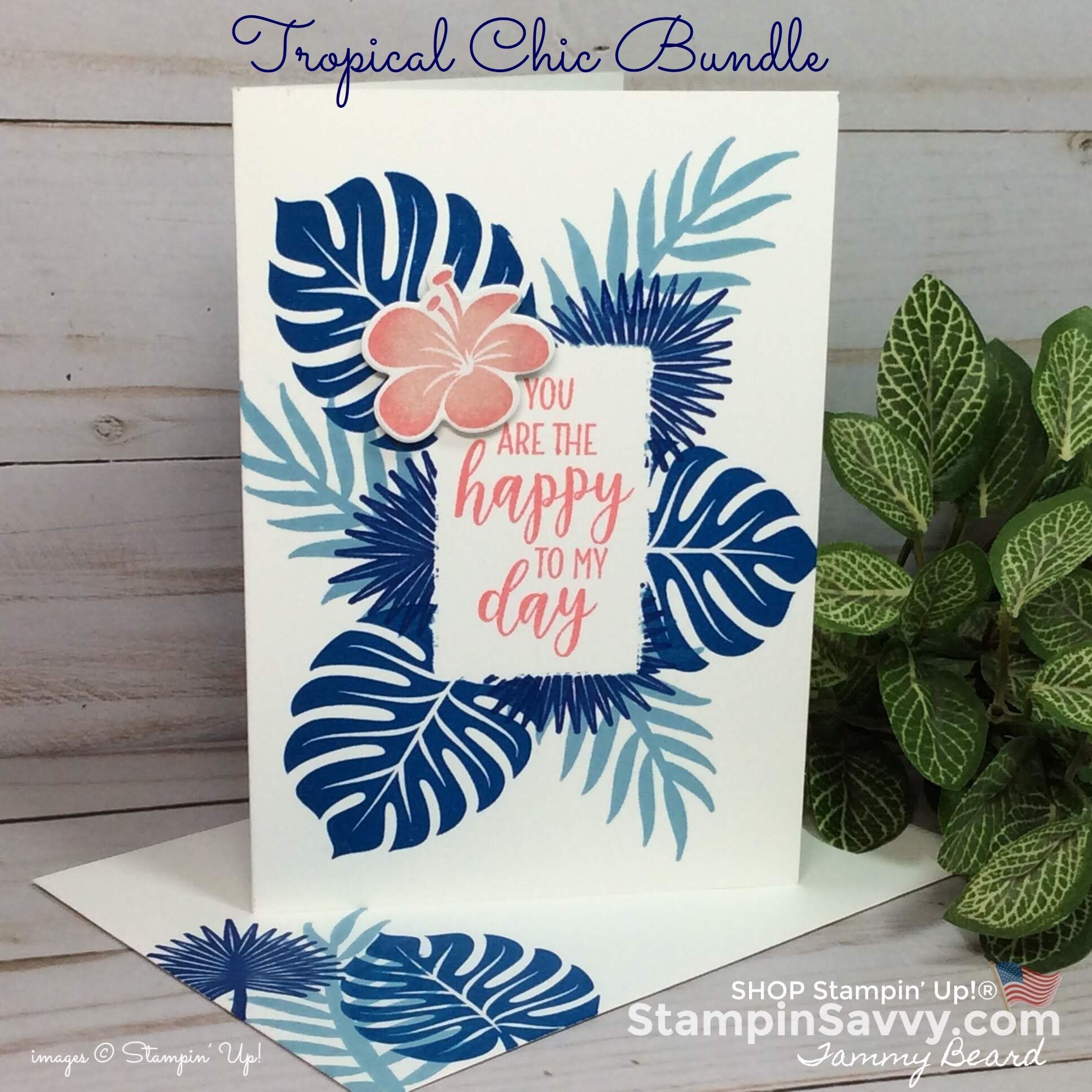 Papercraft Techniques Tropical Chic Stampin Up Cards with Simple Masking Technique