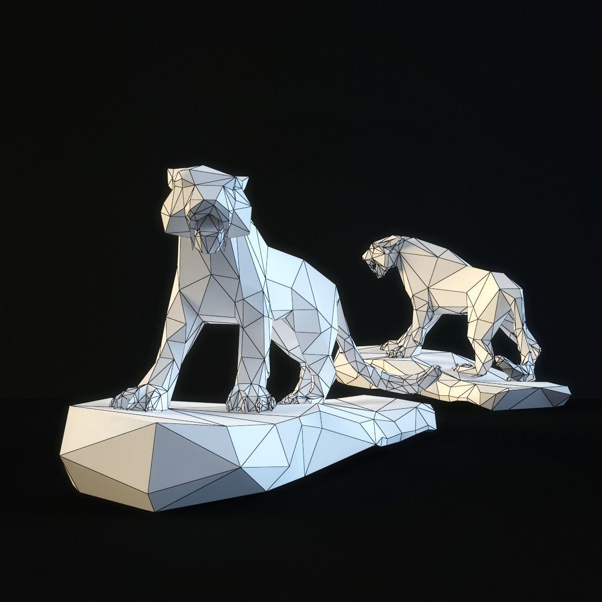 Papercraft Tiger 3d Sculpture Saber toothed Tiger Model Diaosu Pinterest