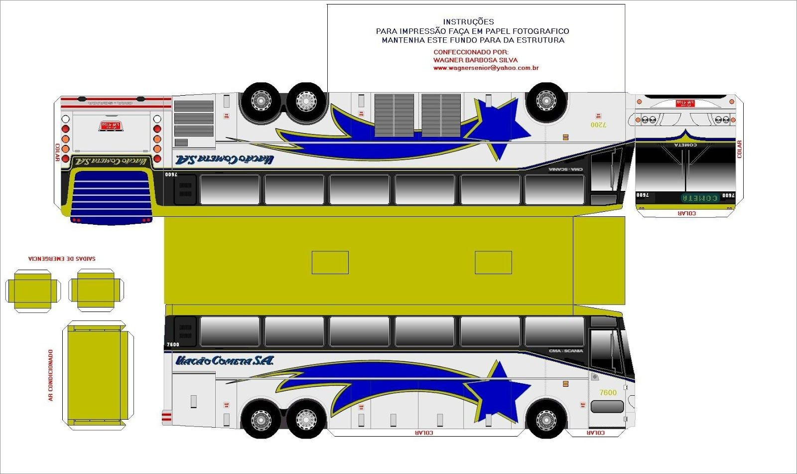 Papercraft Vehicles Bus Vehicle Papercraft