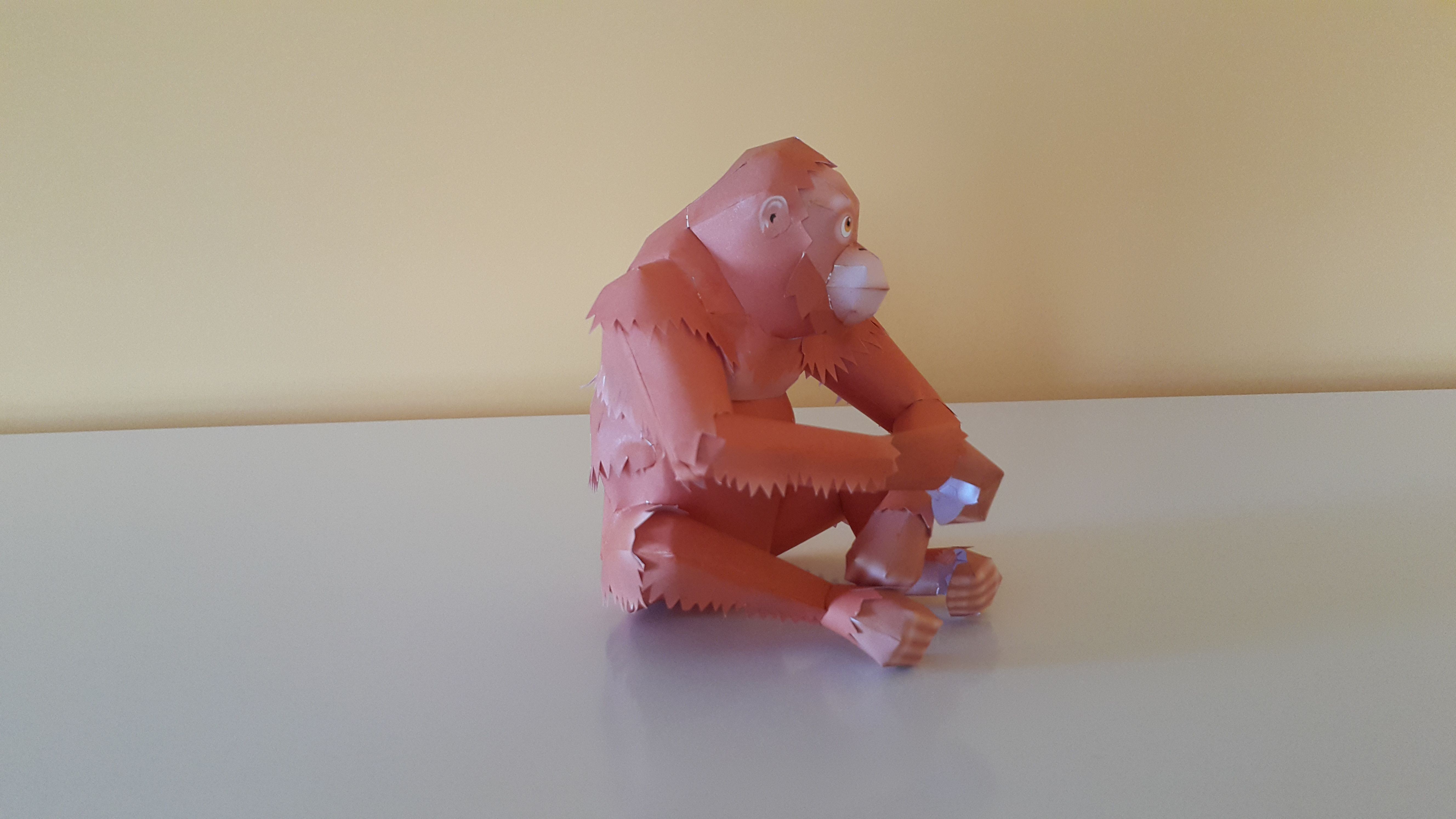 Papercraft Yamaha orangutan Papercraft Pinterest