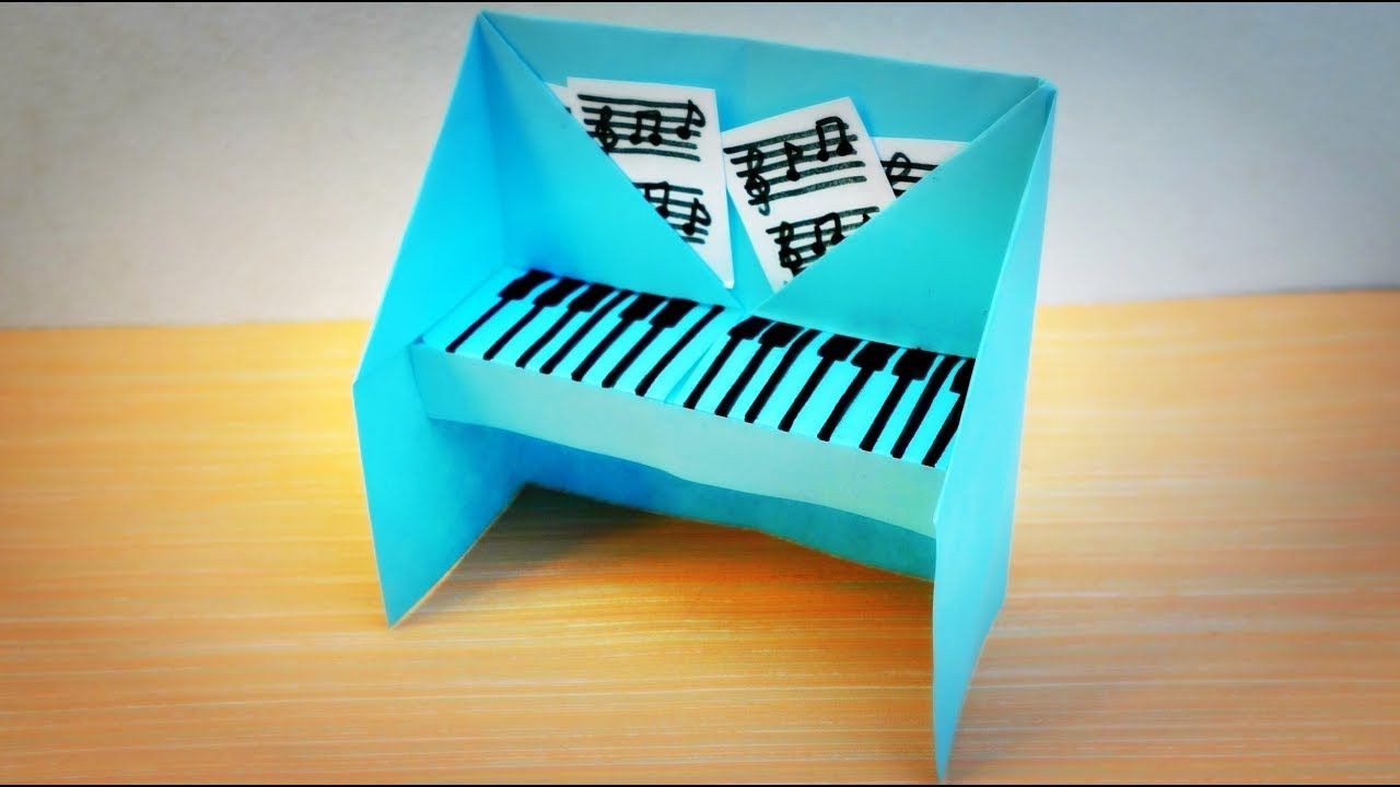 Piano Papercraft Diy Easy origami Tutorial How to Make A Paper Piano