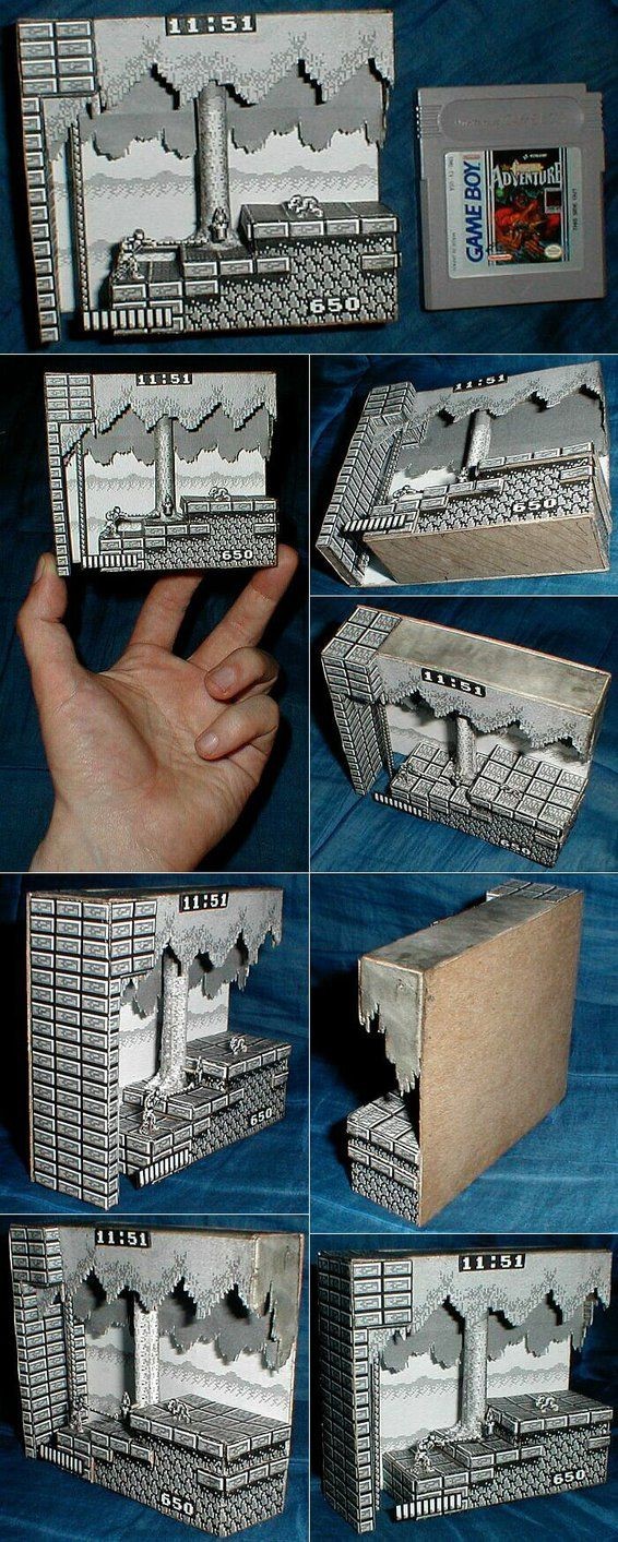 Pikmin Papercraft Castlevania the Adventure Papercraft Diorama by Kramwartap On