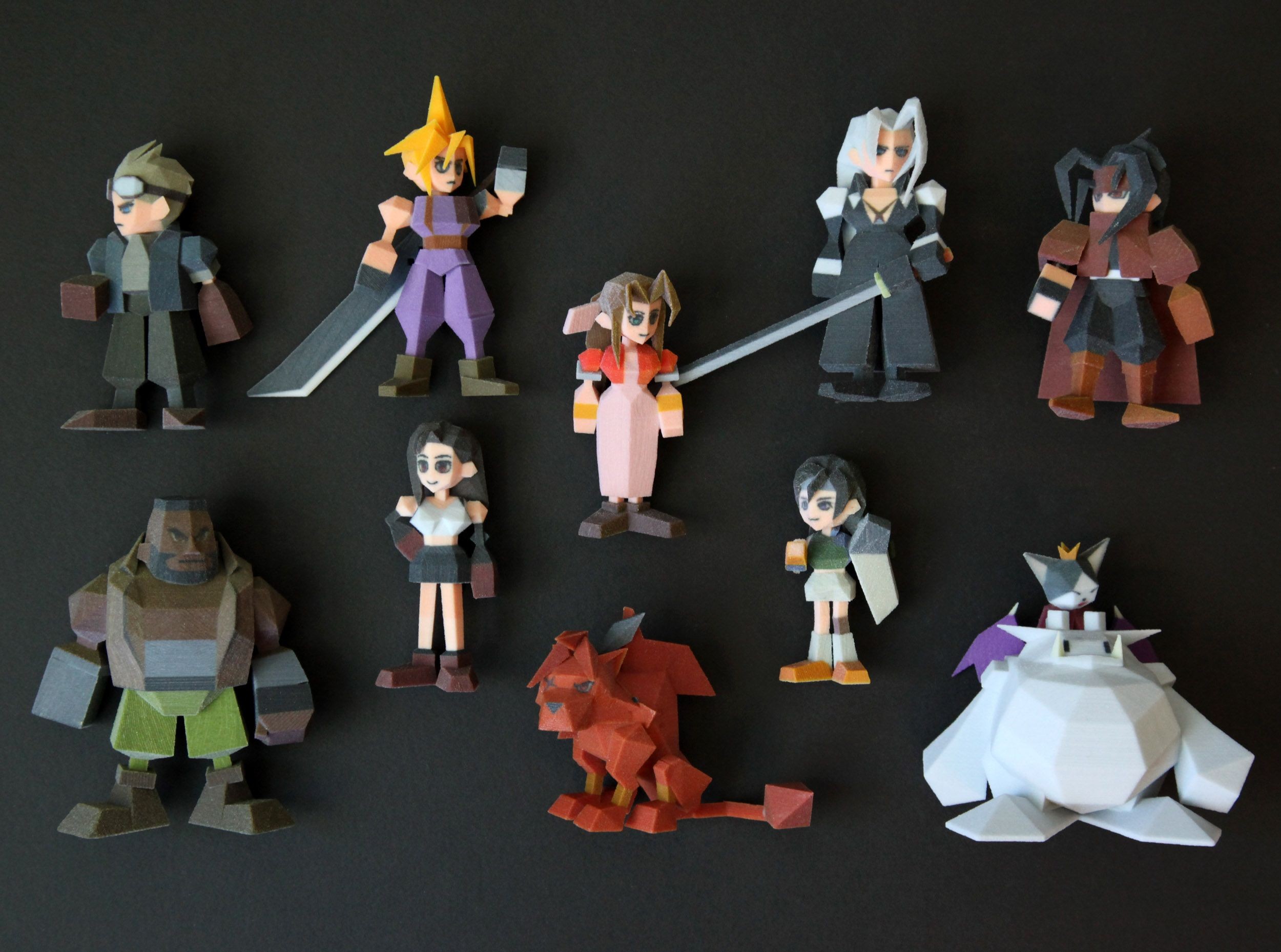 Pikmin Papercraft Final Fantasy 7 Characters Pictures