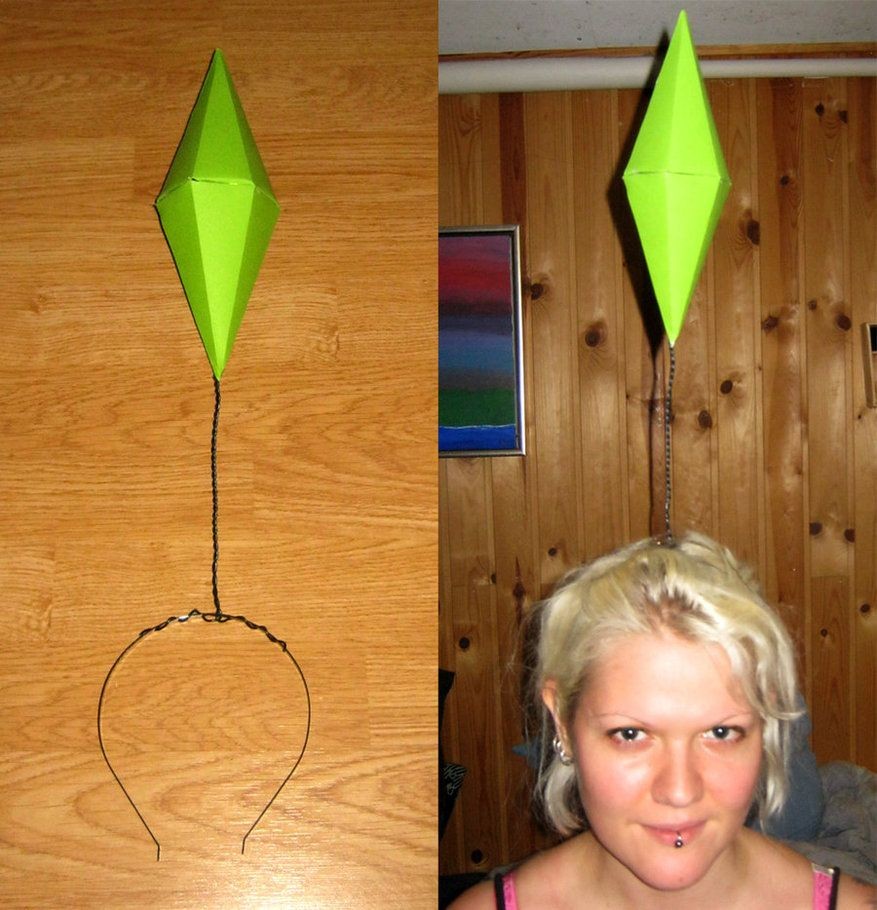 Plumbob Papercraft the Sims Costume for Halloween Lol One Year I Want to so This for