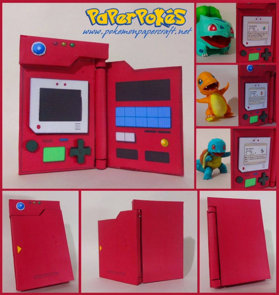 Pokedex Papercraft Paperpokés Pokémon Papercrafts Geeky Diy