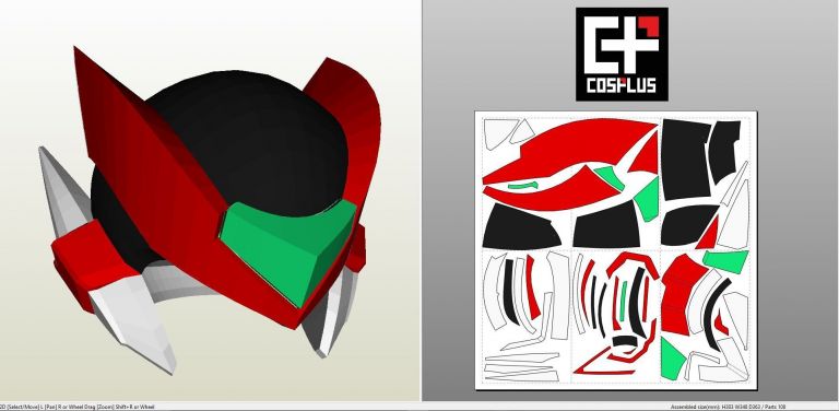 Power Ranger Papercraft Papercraft Pdo File Template for Power Rangers ...