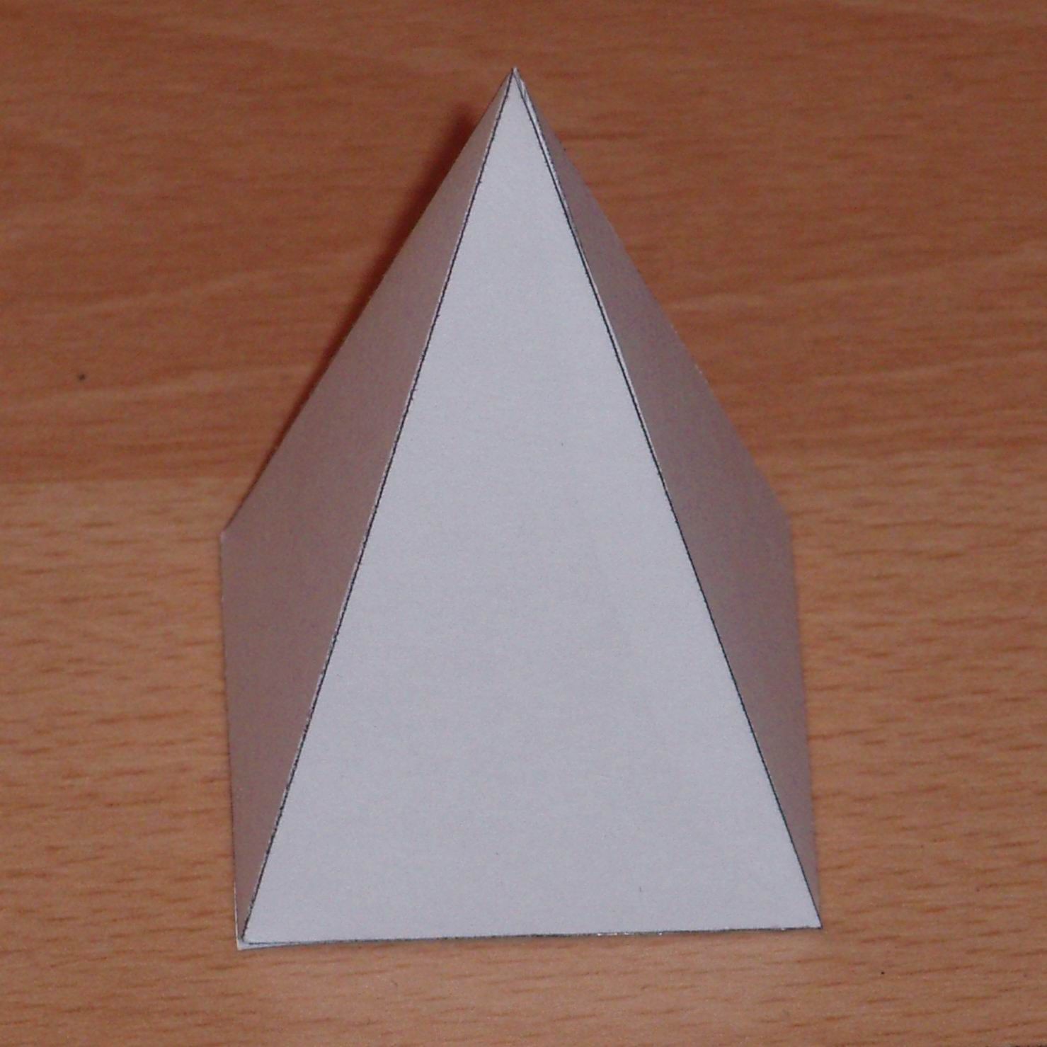 Pyramid Papercraft Paper Model Square Pyramid orogami