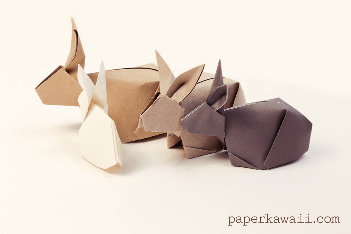 Rabbit Papercraft origami Bunny Rabbit Tutorial Fun Ideas Pinterest