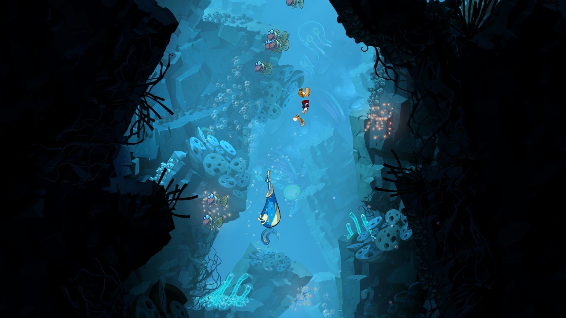 Rayman Papercraft Bildresultat För Rayman Underwater Ocean Bg