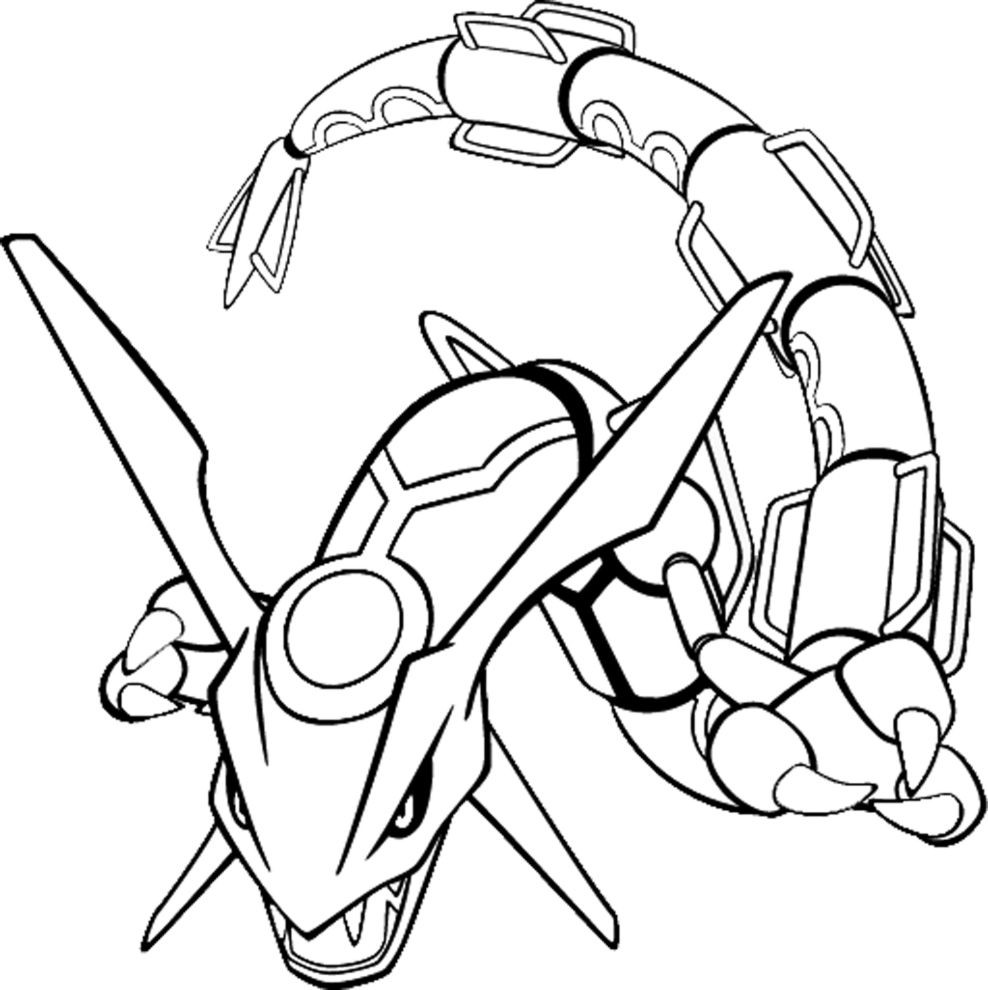 Rayquaza Papercraft Pokemon Coloring Pages for Kids Pokemon Rayquaza Colouring Pages