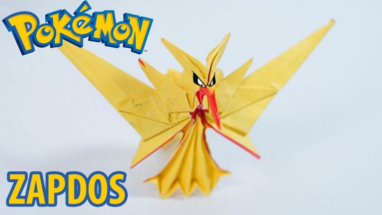 Rayquaza Papercraft Pokemon Go origami Zapdos Team Instinct Tutorial Henry Pháº¡m Printable