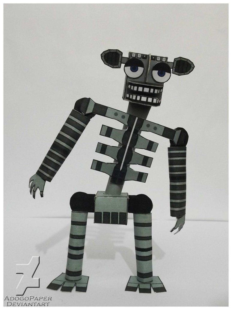 Robot Papercraft 5 Nights at Freddy S Endoskeleton Bing