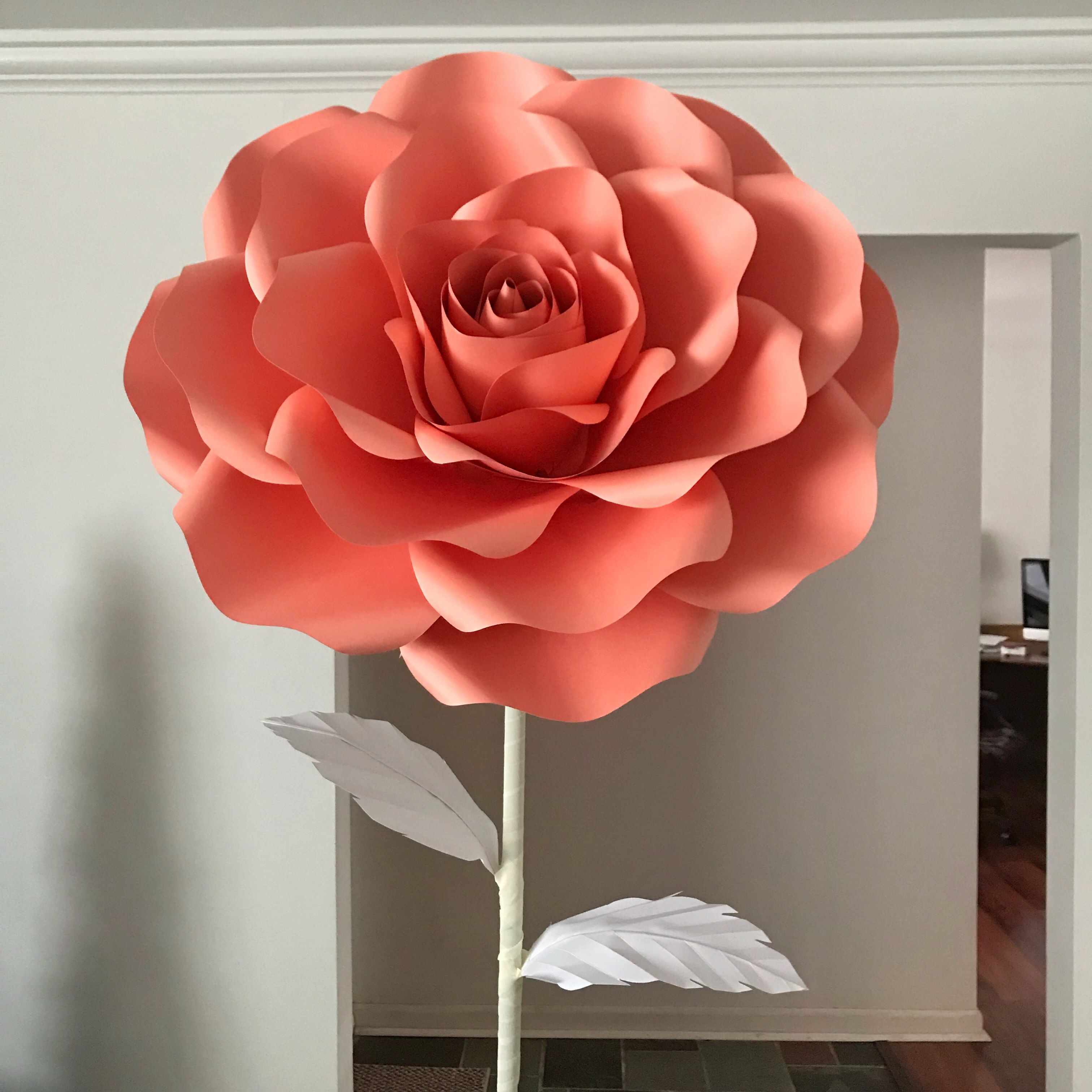 Rose Papercraft Our Free Standing Extra Rose Flowers Pinterest