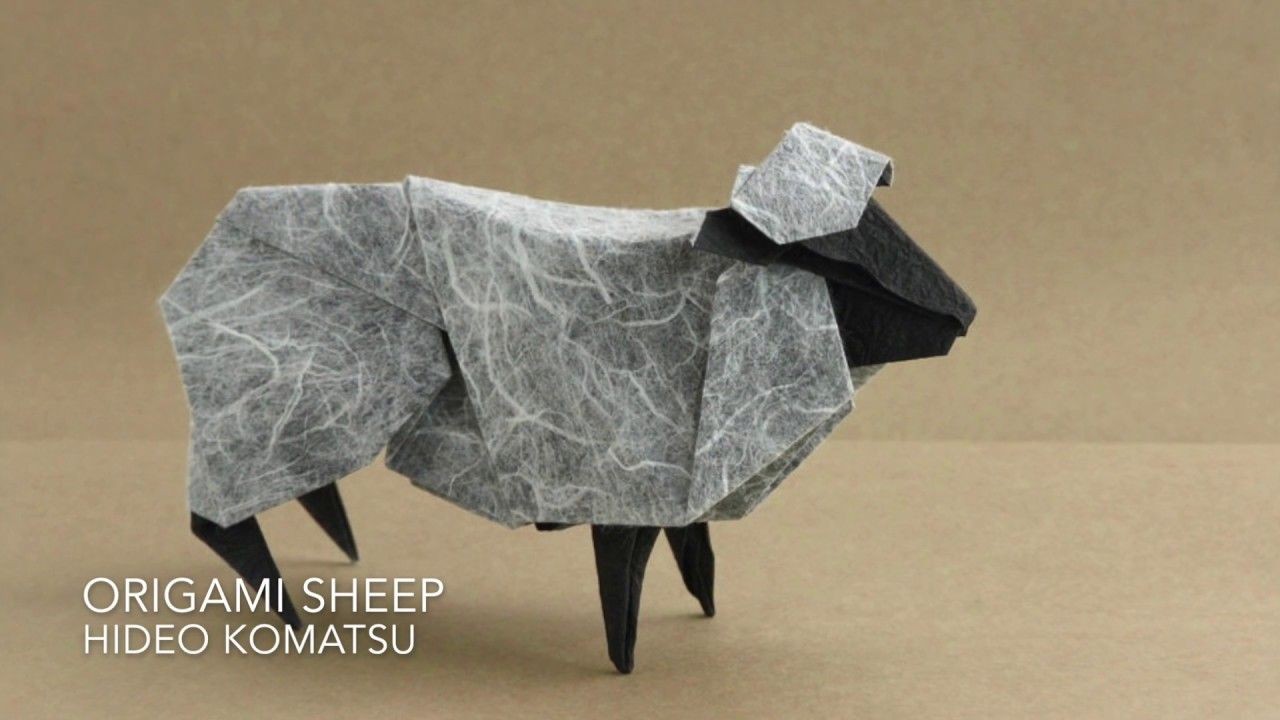 Sheep Papercraft origami Sheep by Hideo Komatsu origami Papir Pinterest