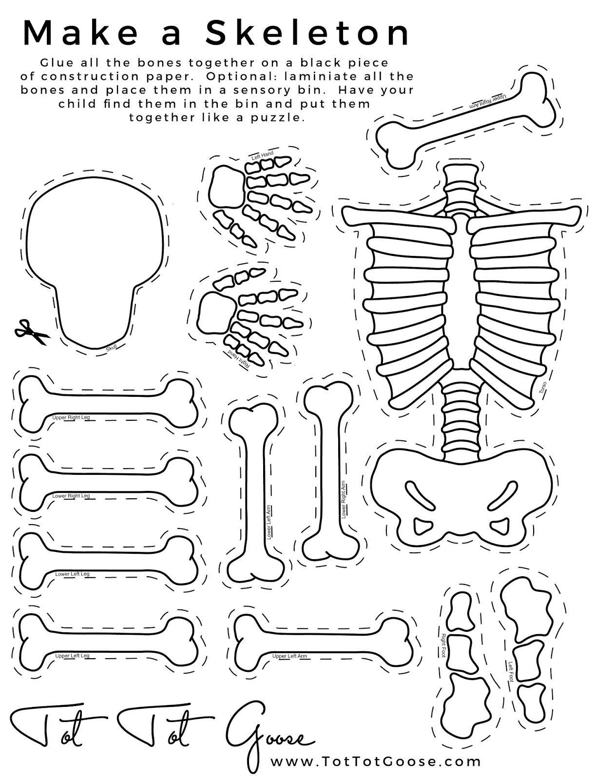 Printable Skeleton Papercraft Printable Papercrafts Printable