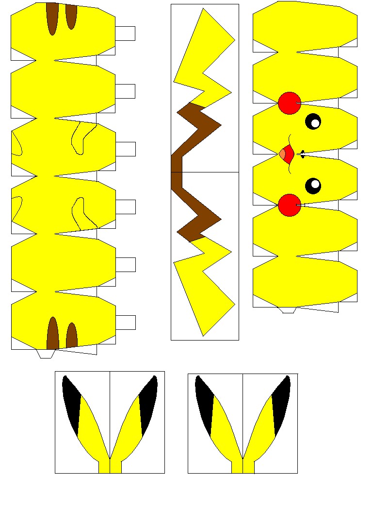 Sonic Papercraft Pikachu Things I Want Pinterest