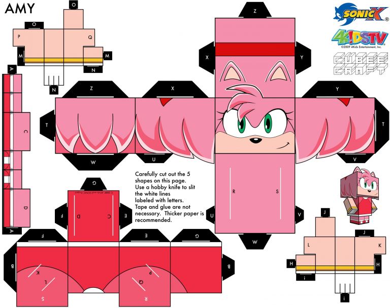 Printable sonic the Hedgehog Papercraft - Printable Papercrafts ...