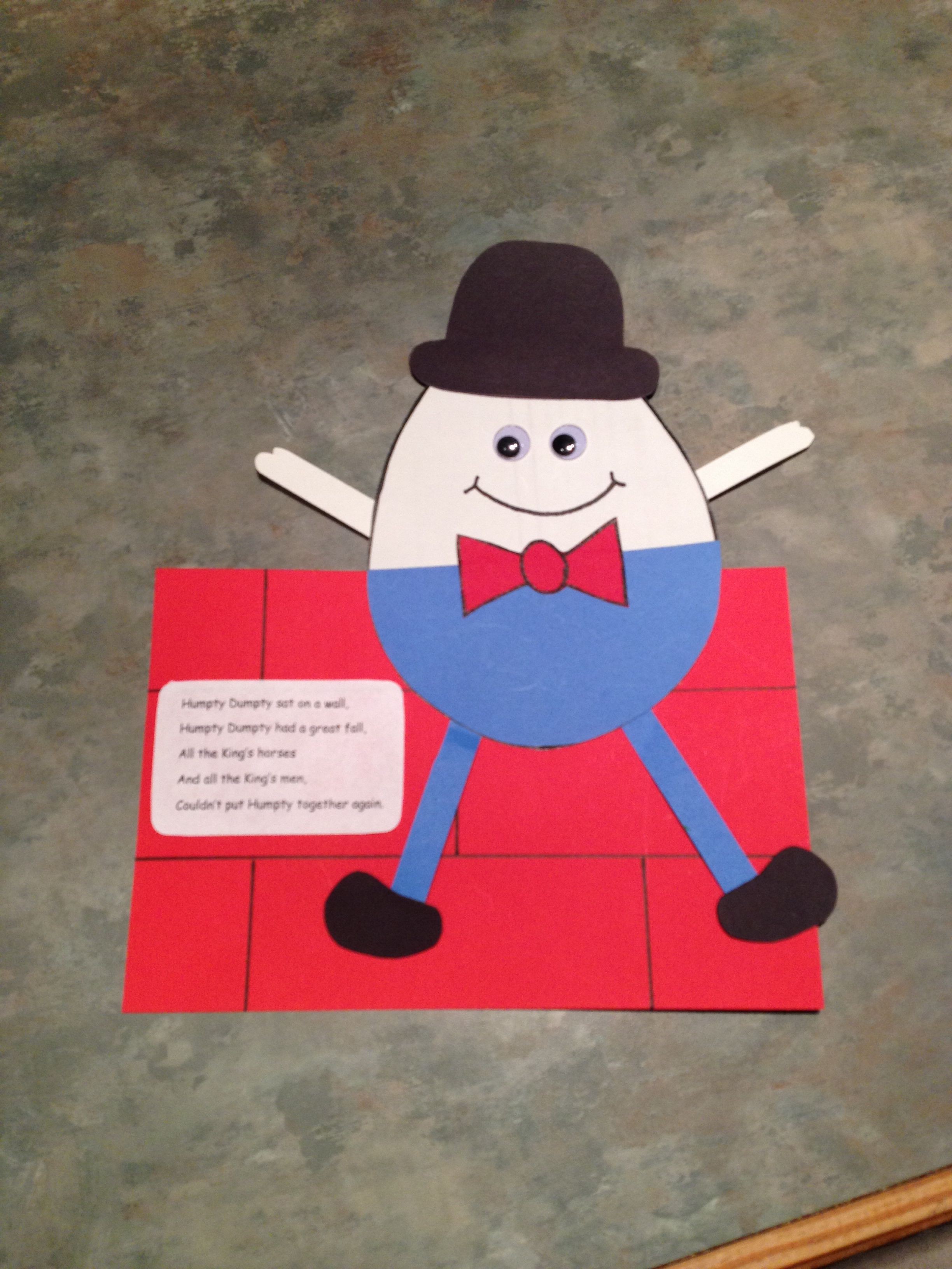 Soul Eater Papercraft Humpty Dumpty Craft for the Classroom Pinterest