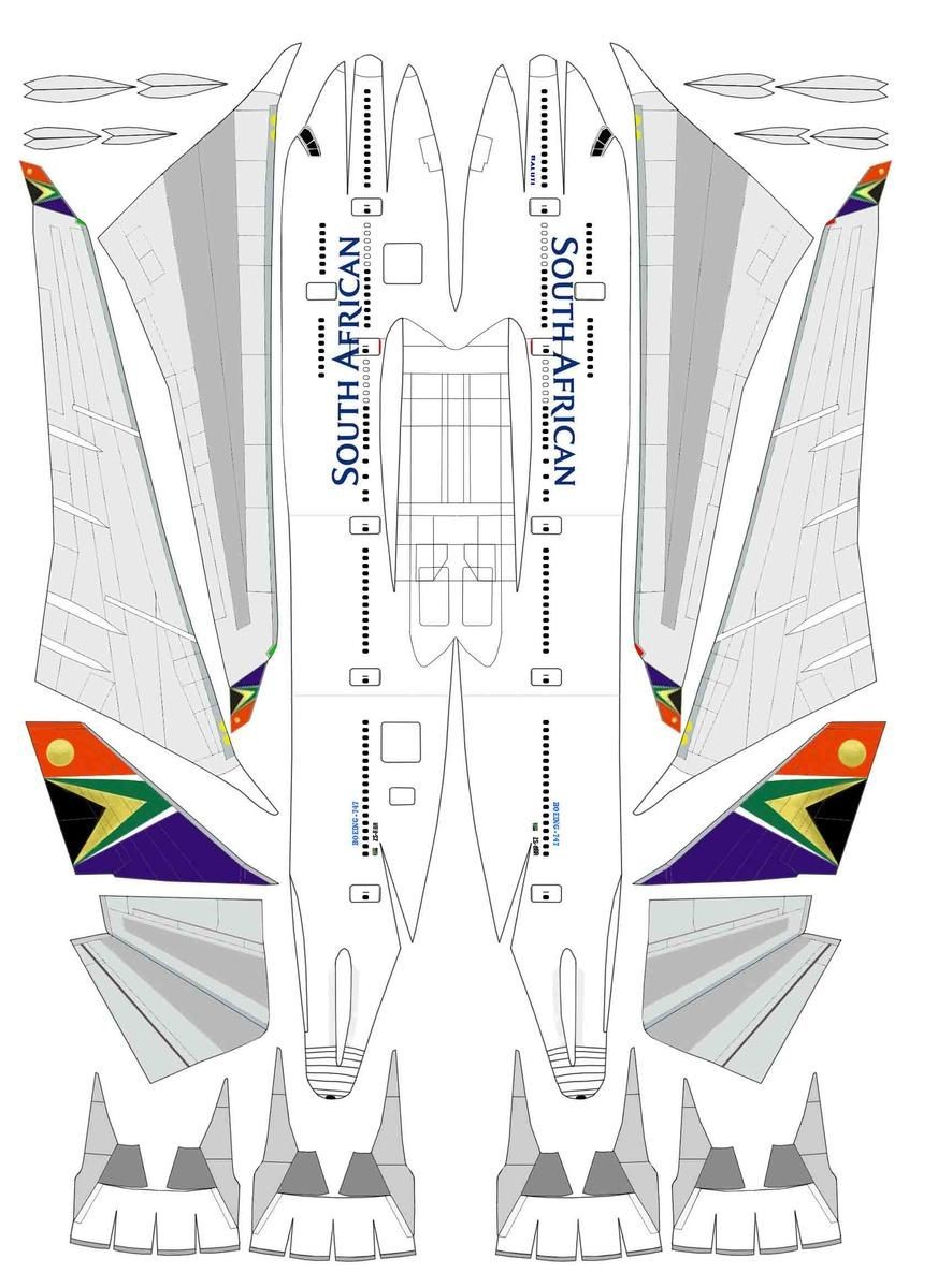 Printable Space Shuttle Template
