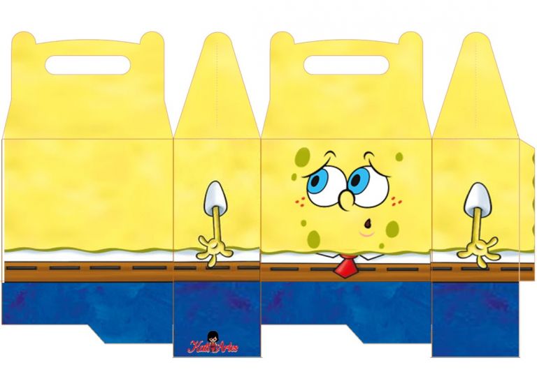 Printable Spongebob Papercraft - Printable Papercrafts - Printable D12