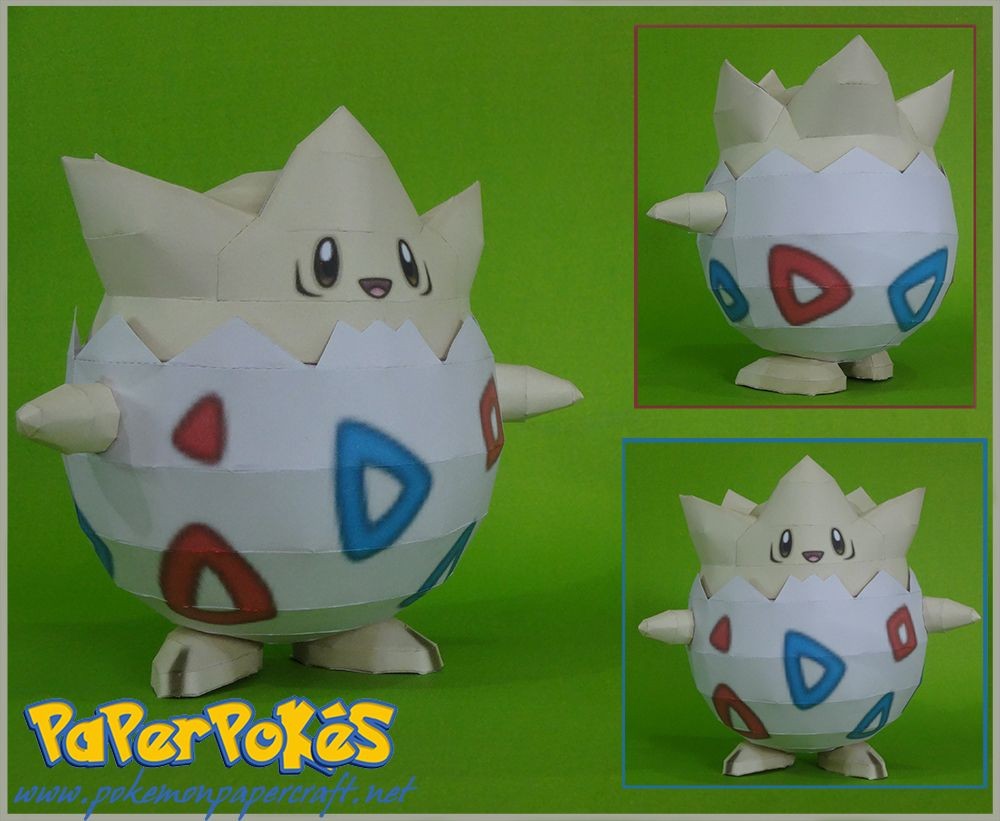 Squirtle Papercraft 175 togepi Pokémon Papercraft Name togepi Type Fairy Species