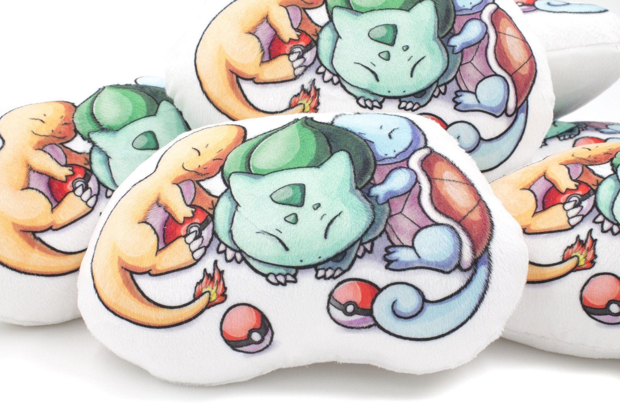 Squirtle Papercraft Sleeping Pokemon original Starters Pillow Plushie